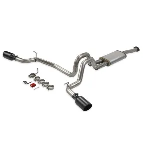 Flowmaster FlowFx Exhaust System - Cat-Back - 2-1/2" Diameter - Dual Side Exit - 4-1/2" Black Ceramic Tips - Stainless - 3.5 L