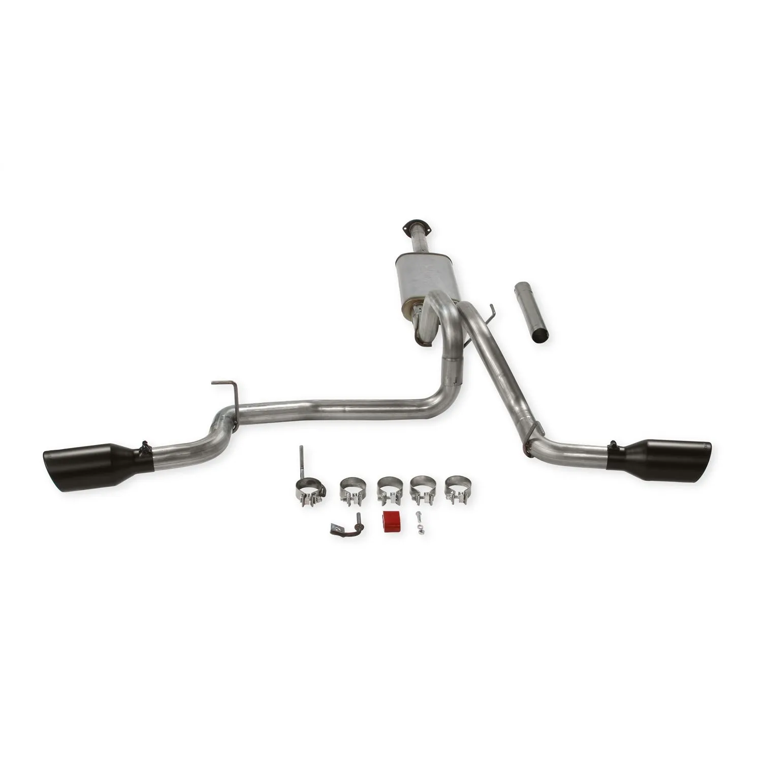 Flowmaster FlowFx Exhaust System - Cat-Back - 2-1/2" Diameter - Dual Side Exit - 4-1/2" Black Ceramic Tips - Stainless - 3.5 L