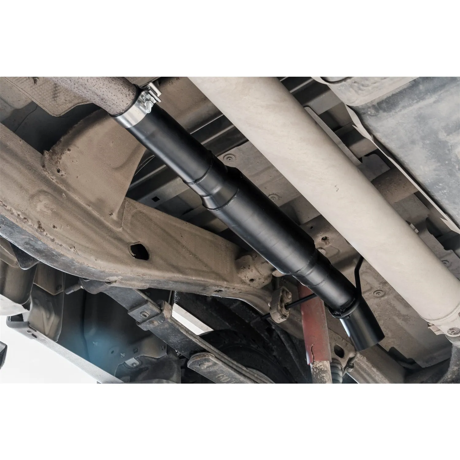 Flowmaster Outlaw Extreme Exhaust System - Cat-Back - 3" Diameter - Single Underbody Exit - Stainless - Black