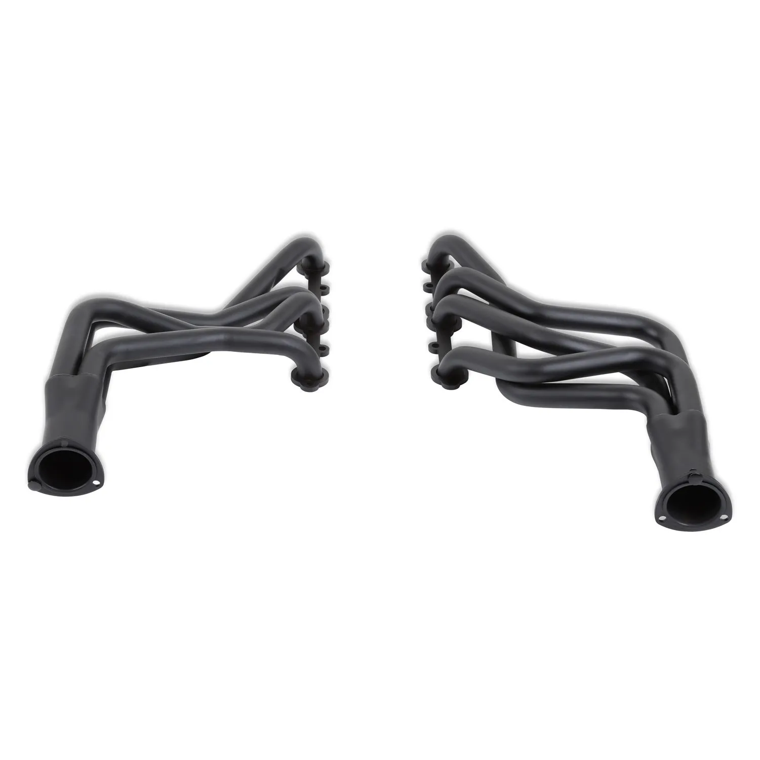 Flowtech Long Tube Headers - 1967-81 Camaro/1964-77 Chevelle/1969-79 Nova/1970-77 Monte Carlo/1965-89 Full Size - 283/400 - 1.625" - 3" Collector - Black Paint