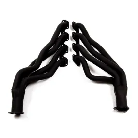 Flowtech Long Tube Headers - 1970-74 Mustang/Cougar/Fairlane/1970-73 Torino/Ranchero/Cyclone/Montego - 351C 4V - 1.75" - 3" Collector - Black Paint