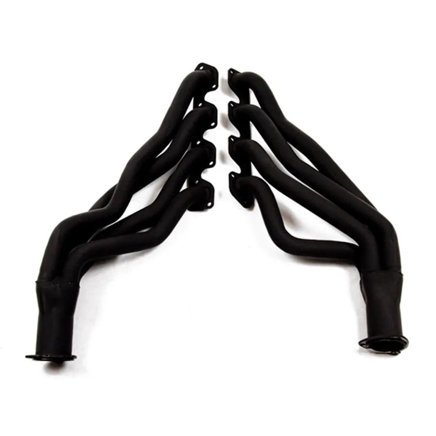 Flowtech Long Tube Headers - 1970-74 Mustang/Cougar/Fairlane/1970-73 Torino/Ranchero/Cyclone/Montego - 351C 4V - 1.75" - 3" Collector - Black Paint
