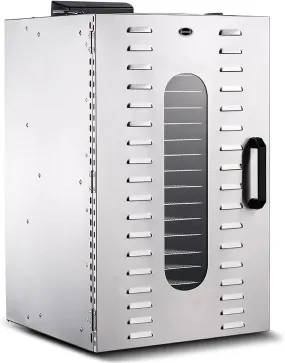 Food Dehydrator 20 Stainless Steel Trays, Food Dryer Machine for Fruit, Vegetables and Meat,