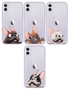 Funny cartoon French Bulldog Phone cases