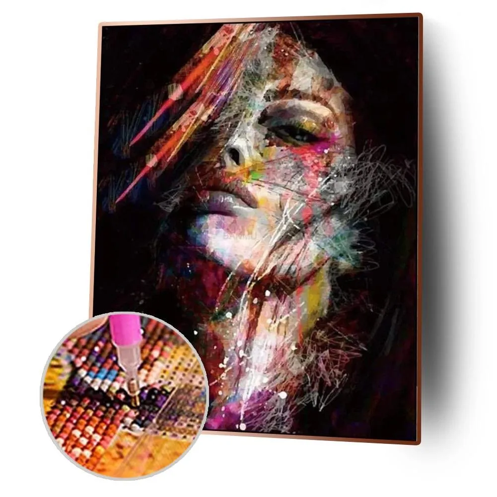 Girl  - Full Round Diamond - 30x40CM