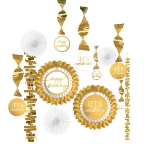Golden Age Birthday Decorating Kit, 13 Count