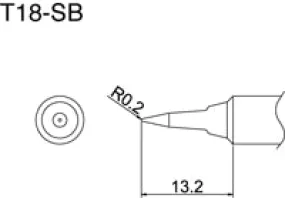 Hakko T18-SB T18 Series Soldering Tip (Pack of 10 Tips)
