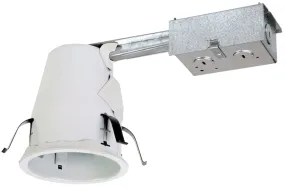 Halo E4RTATSB Recessed Housing, 4 in Dia Recessed Can, Steel :EA: QUANTITY: 1