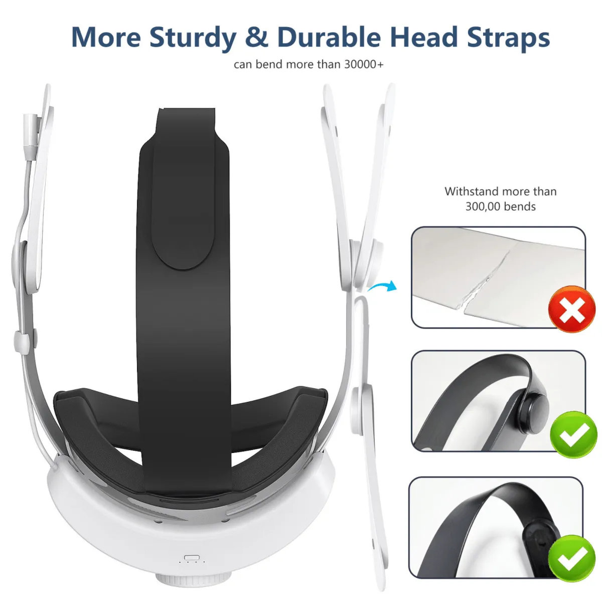 Head Strap Elite Strap with 12000 mAh battery | for Meta Quest 3S &amp; Quest 3