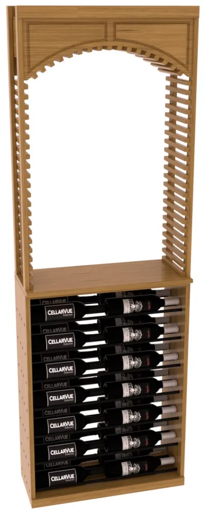 InstaCellar - 26" Cellar Arch / Horizontal Display Combo - Black Metal Rods