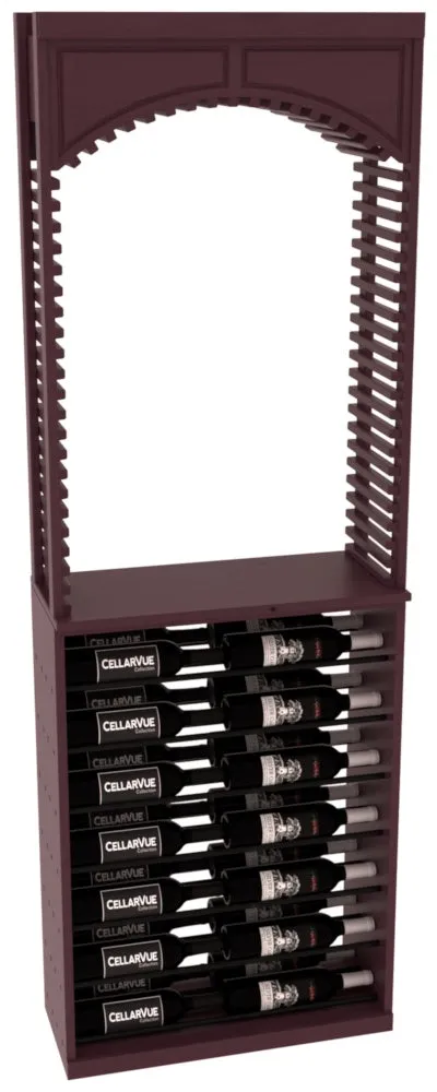 InstaCellar - 26" Cellar Arch / Horizontal Display Combo - Black Metal Rods