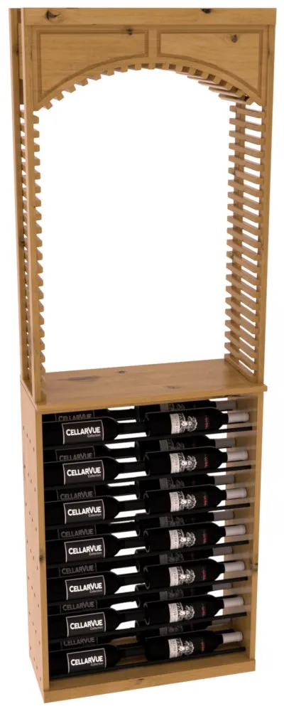 InstaCellar - 26" Cellar Arch / Horizontal Display Combo - Black Metal Rods
