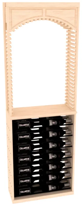 InstaCellar - 26" Cellar Arch / Horizontal Display Combo - Black Metal Rods