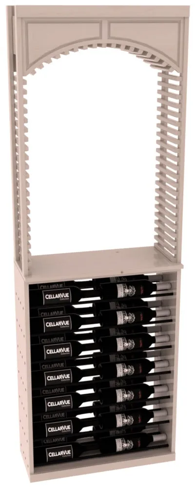 InstaCellar - 26" Cellar Arch / Horizontal Display Combo - Black Metal Rods