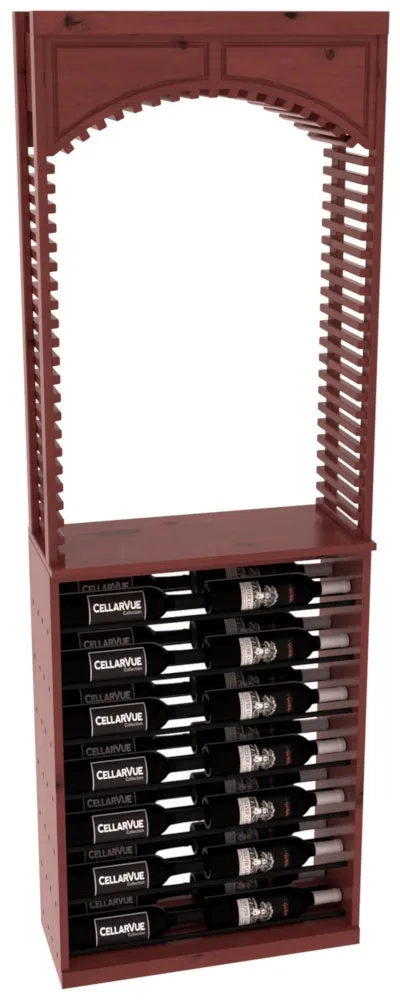 InstaCellar - 26" Cellar Arch / Horizontal Display Combo - Black Metal Rods