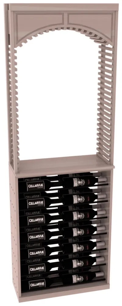 InstaCellar - 26" Cellar Arch / Horizontal Display Combo - Black Metal Rods