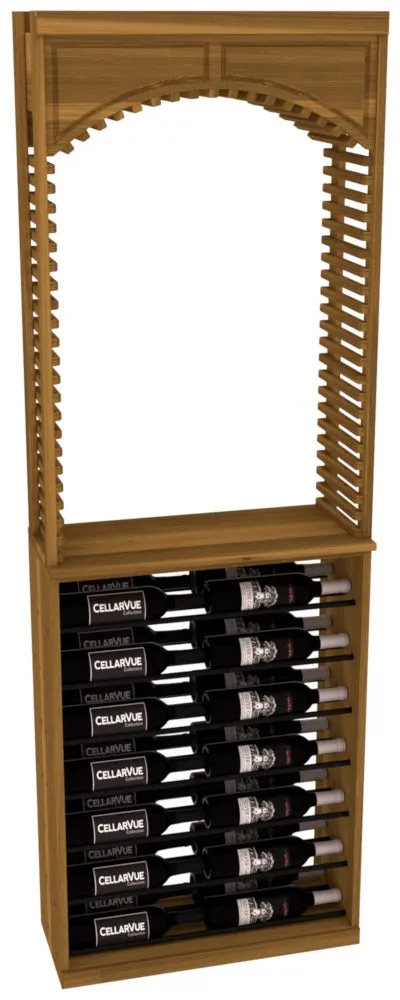 InstaCellar - 26" Cellar Arch / Horizontal Display Combo - Black Metal Rods