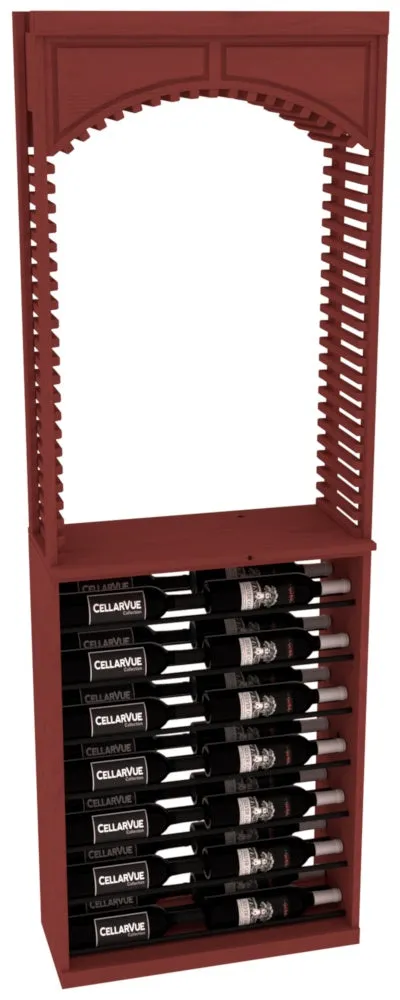 InstaCellar - 26" Cellar Arch / Horizontal Display Combo - Black Metal Rods