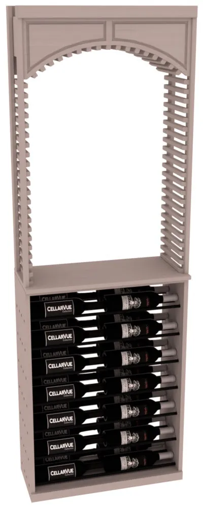 InstaCellar - 26" Cellar Arch / Horizontal Display Combo - Black Metal Rods