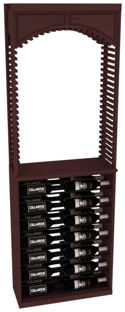 InstaCellar - 26" Cellar Arch / Horizontal Display Combo - Black Metal Rods