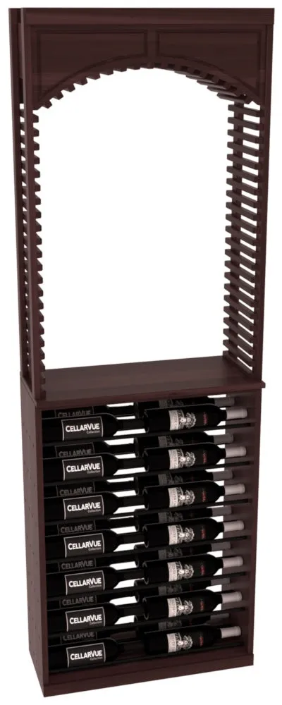 InstaCellar - 26" Cellar Arch / Horizontal Display Combo - Black Metal Rods