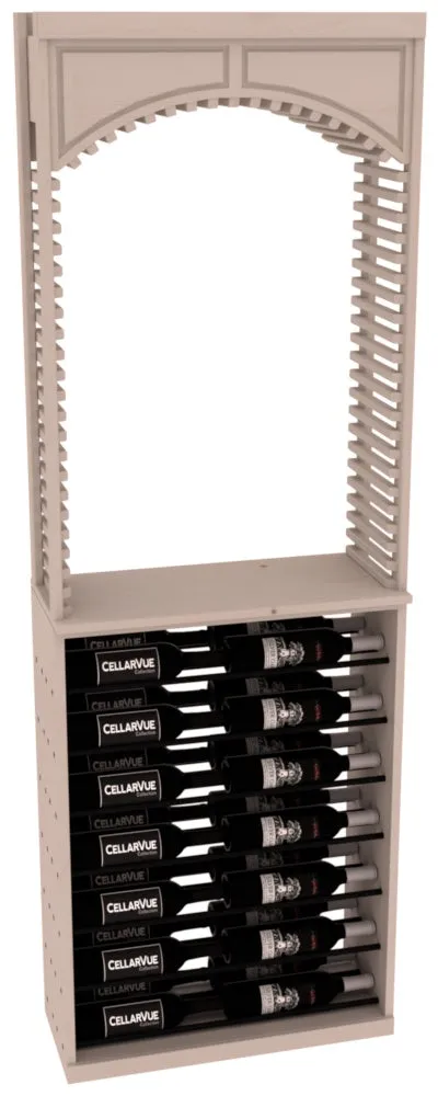 InstaCellar - 26" Cellar Arch / Horizontal Display Combo - Black Metal Rods
