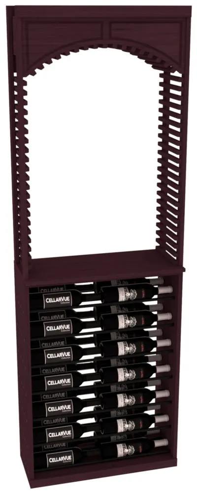 InstaCellar - 26" Cellar Arch / Horizontal Display Combo - Black Metal Rods