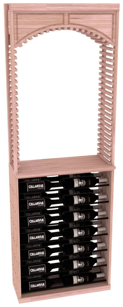 InstaCellar - 26" Cellar Arch / Horizontal Display Combo - Black Metal Rods