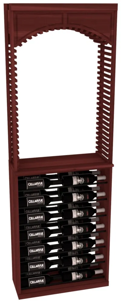 InstaCellar - 26" Cellar Arch / Horizontal Display Combo - Black Metal Rods