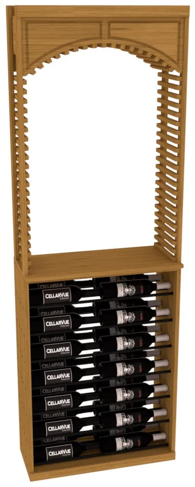InstaCellar - 26" Cellar Arch / Horizontal Display Combo - Black Metal Rods