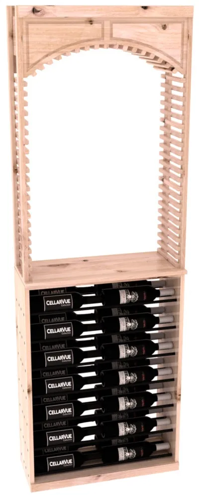 InstaCellar - 26" Cellar Arch / Horizontal Display Combo - Black Metal Rods