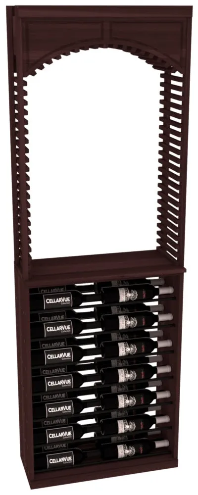 InstaCellar - 26" Cellar Arch / Horizontal Display Combo - Black Metal Rods