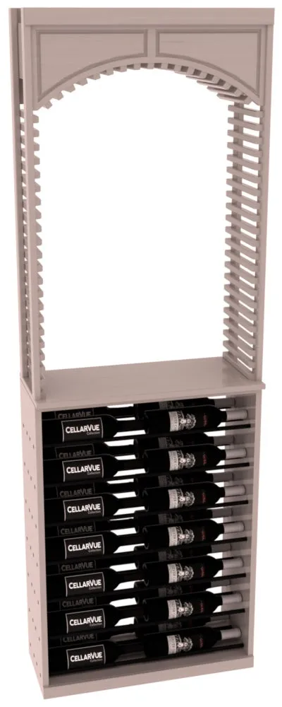 InstaCellar - 26" Cellar Arch / Horizontal Display Combo - Black Metal Rods