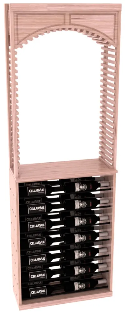 InstaCellar - 26" Cellar Arch / Horizontal Display Combo - Black Metal Rods