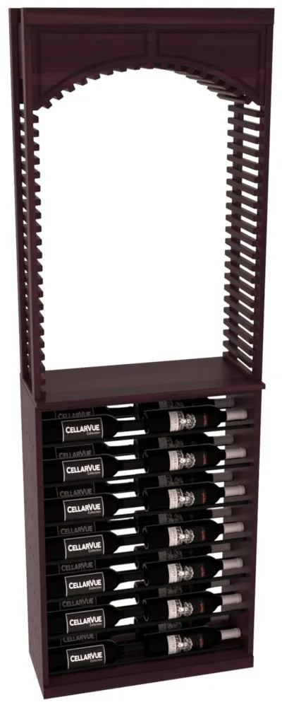 InstaCellar - 26" Cellar Arch / Horizontal Display Combo - Black Metal Rods