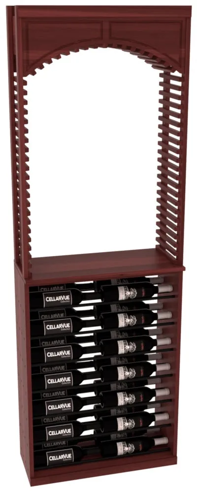InstaCellar - 26" Cellar Arch / Horizontal Display Combo - Black Metal Rods