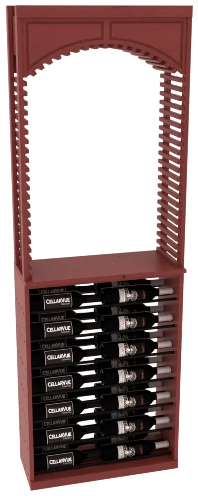 InstaCellar - 26" Cellar Arch / Horizontal Display Combo - Black Metal Rods