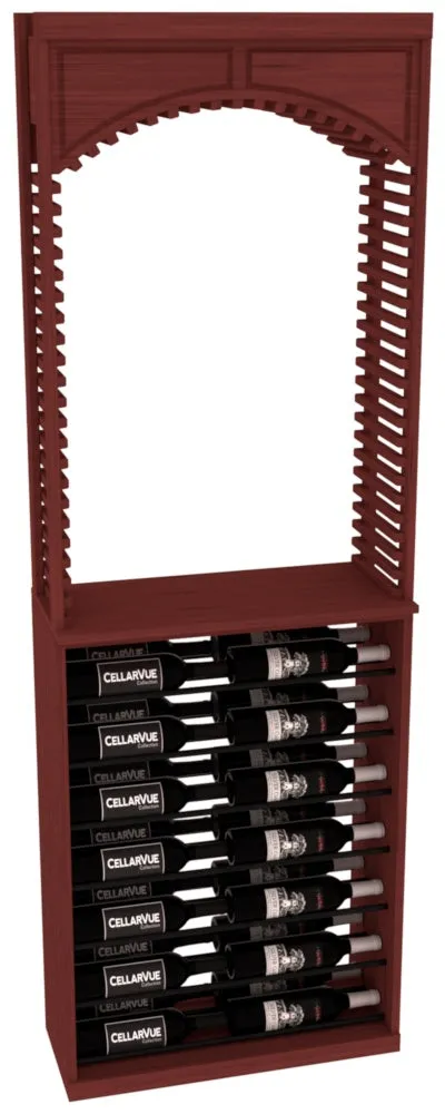 InstaCellar - 26" Cellar Arch / Horizontal Display Combo - Black Metal Rods