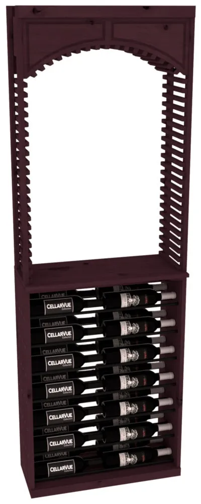 InstaCellar - 26" Cellar Arch / Horizontal Display Combo - Black Metal Rods