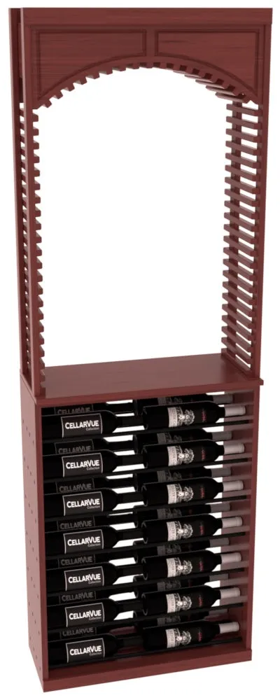 InstaCellar - 26" Cellar Arch / Horizontal Display Combo - Black Metal Rods