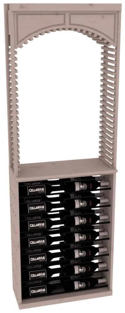 InstaCellar - 26" Cellar Arch / Horizontal Display Combo - Black Metal Rods