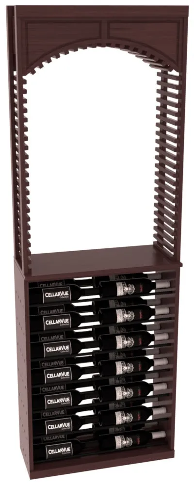 InstaCellar - 26" Cellar Arch / Horizontal Display Combo - Black Metal Rods
