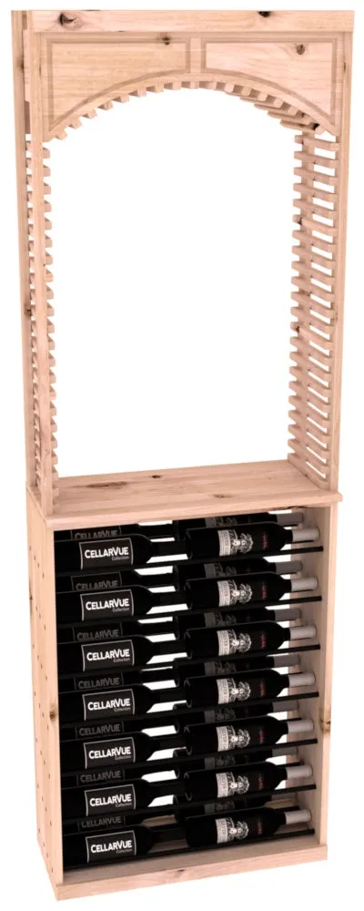 InstaCellar - 26" Cellar Arch / Horizontal Display Combo - Black Metal Rods