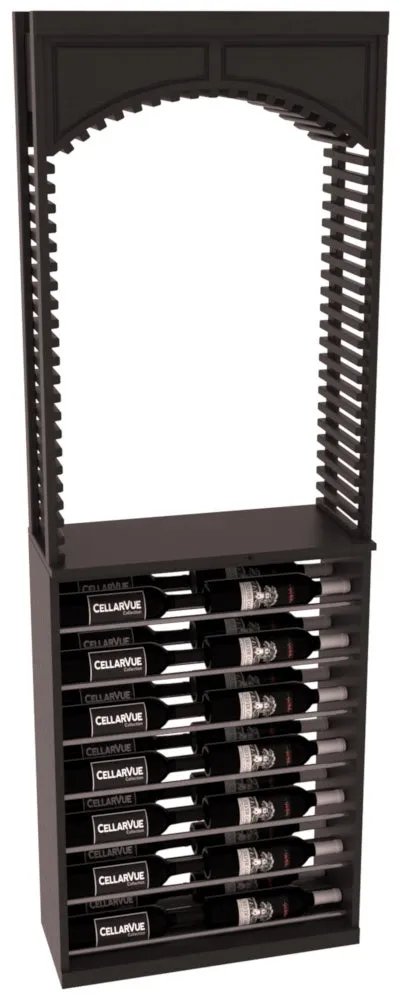 InstaCellar - 26" Cellar Arch / Horizontal Display Combo - Gunmetal Rods