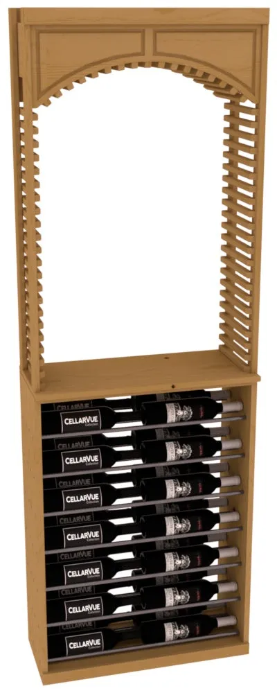 InstaCellar - 26" Cellar Arch / Horizontal Display Combo - Gunmetal Rods