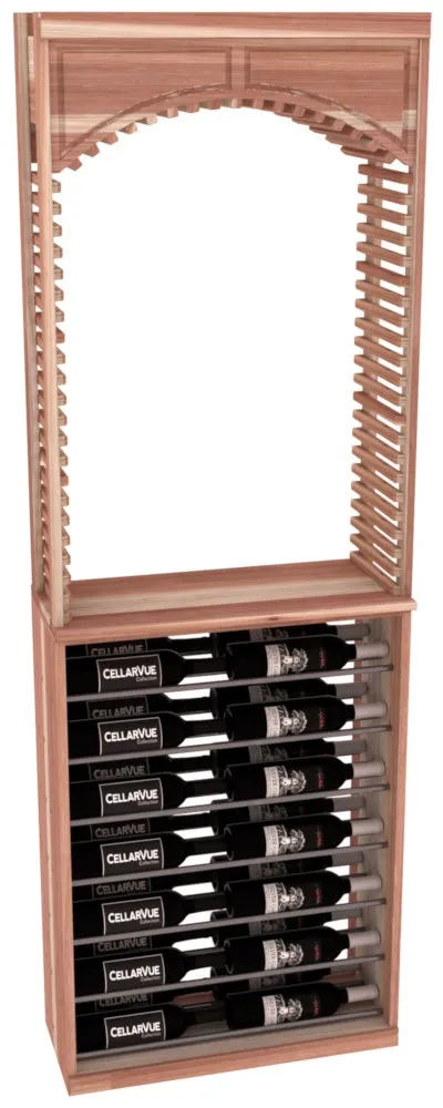 InstaCellar - 26" Cellar Arch / Horizontal Display Combo - Gunmetal Rods