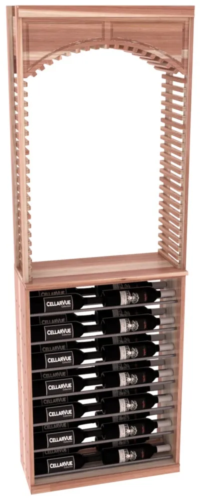 InstaCellar - 26" Cellar Arch / Horizontal Display Combo - Gunmetal Rods