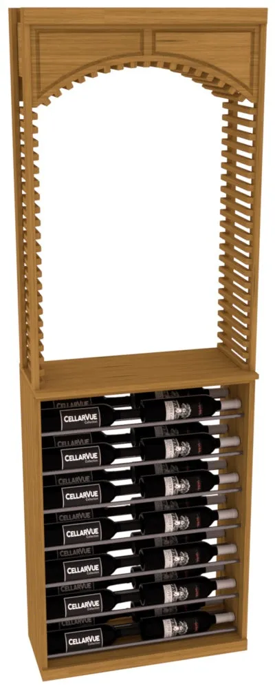 InstaCellar - 26" Cellar Arch / Horizontal Display Combo - Gunmetal Rods