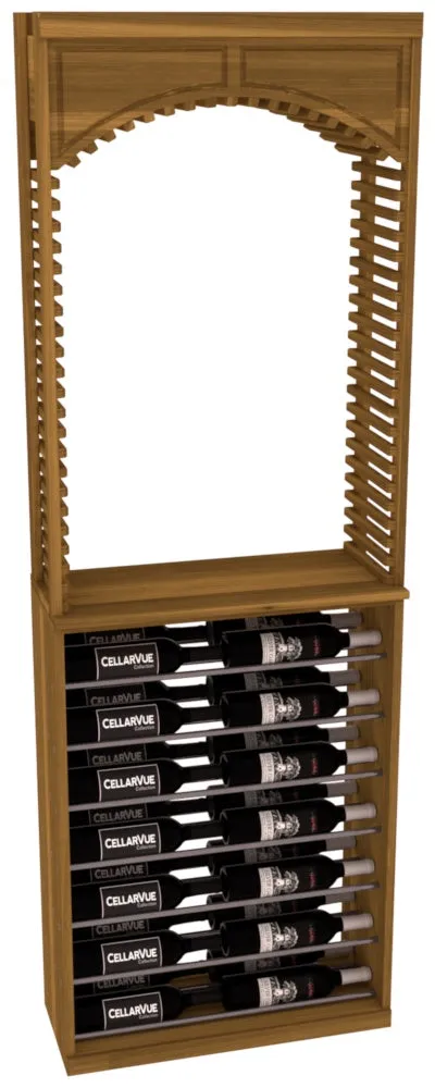 InstaCellar - 26" Cellar Arch / Horizontal Display Combo - Gunmetal Rods