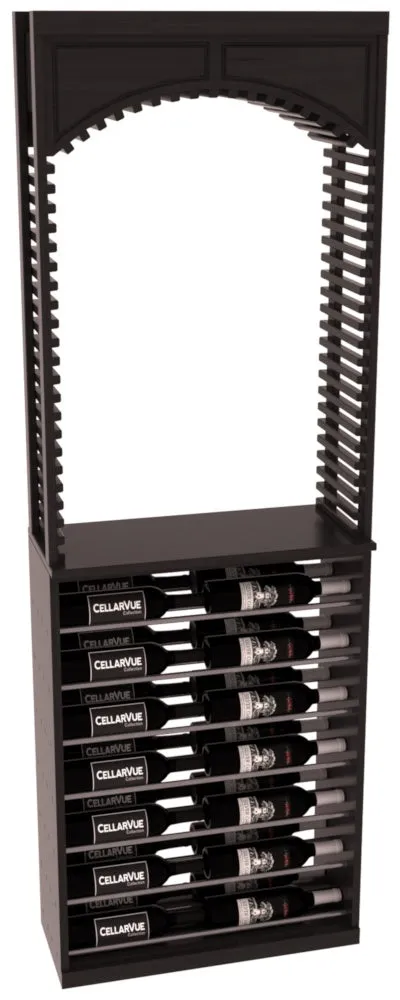 InstaCellar - 26" Cellar Arch / Horizontal Display Combo - Gunmetal Rods